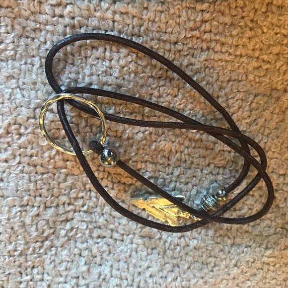 Last! FP wrap silver arrow choker or bracelet - Picture 2 of 4